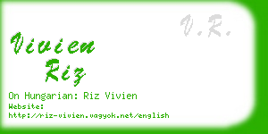 vivien riz business card